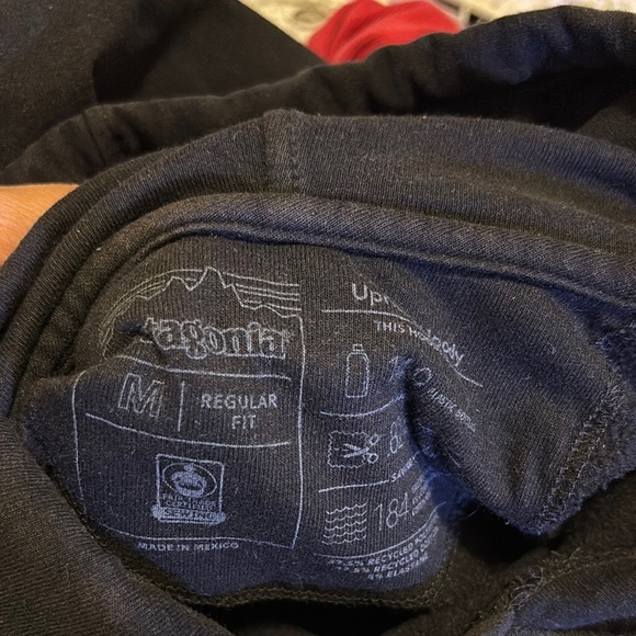 Patagonia Men's Black Hoodie with Logo - Picture 4 of 4